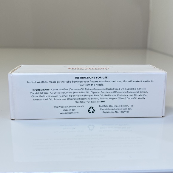 Bali Balm | Lemon + Black Pepper Lip Balm | Vegan + Cruelty Free | NWT - Picture 5 of 5